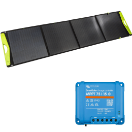 WATTSTUNDE® 200W SolarBuddy Solartasche WS200SB mit Victron SmartSolar 75/15 Laderegler