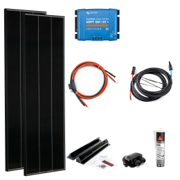 330W BLACK LINE MPPT Wohnmobil Solaranlage mit Schindel Zellen BLS330 Victron SmartSolar 100/30